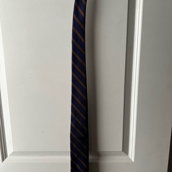 Mens necktie in blue pattern - Picture 2 of 4